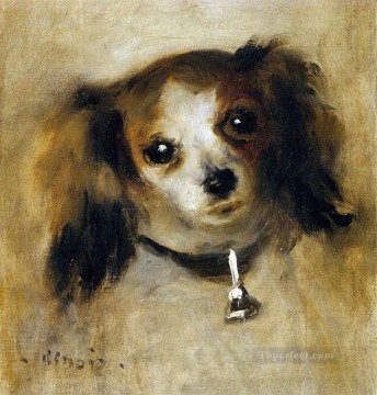 ピエール=オーギュスト・ルノワール Painting - 犬の頭 ピエール・オーギュスト・ルノワール